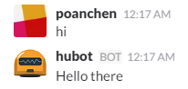 chat example for hello world version